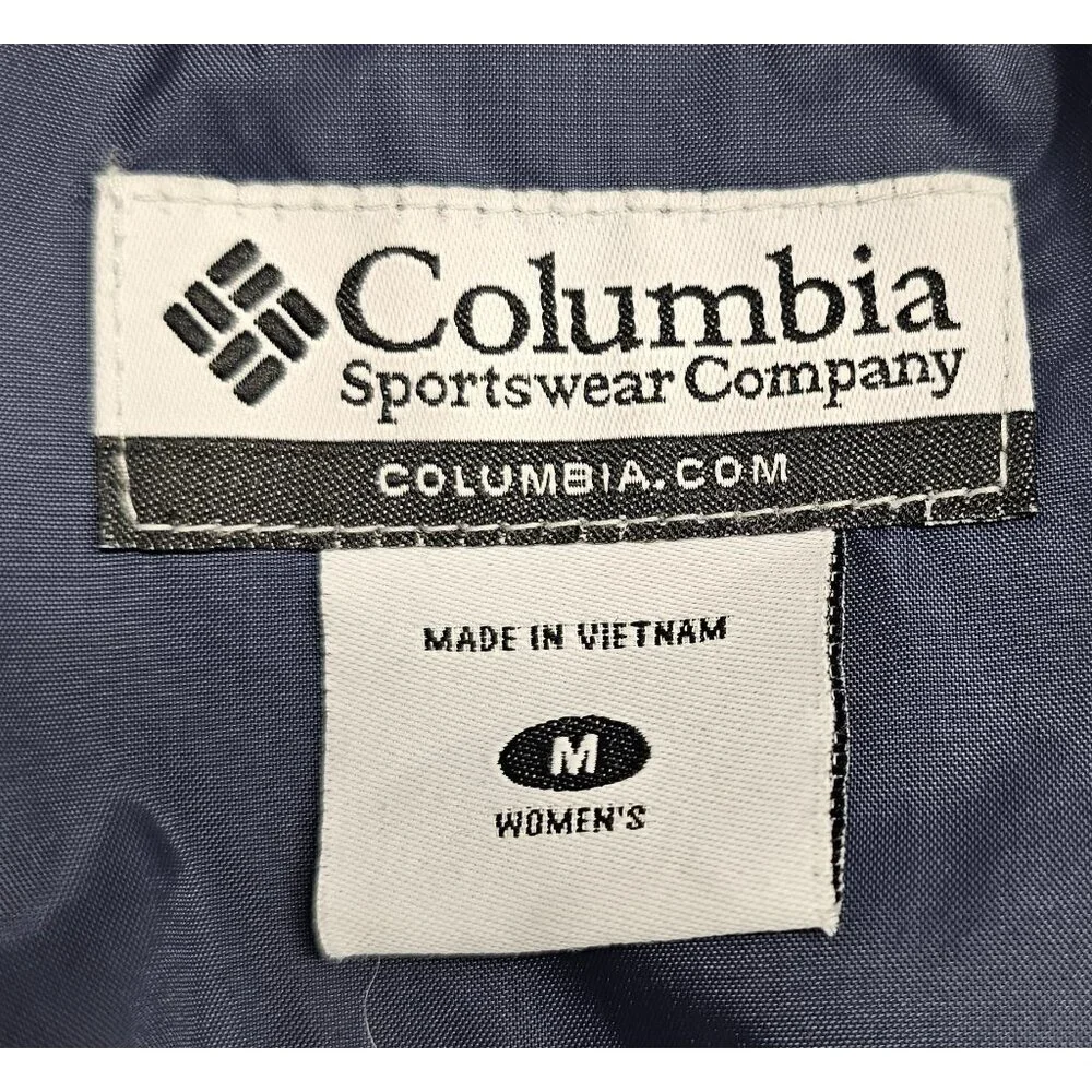 Columbia Omni-Tech Blue Women's Waterproof Hooded Jacket Size M - Picture 11 of 11